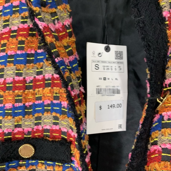 NWT Zara colorful cropped jacket - Picture 6 of 7